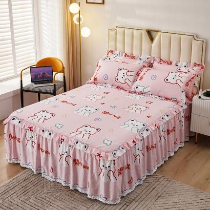 91家纺网 家纺一手货源 找家纺 （总）纽缦 2021新款上下边纯棉床裙