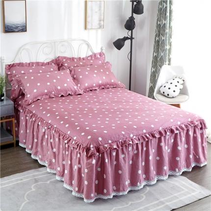 91家纺网 家纺一手货源 找家纺 （总）纽缦 2021新款上下边纯棉床裙