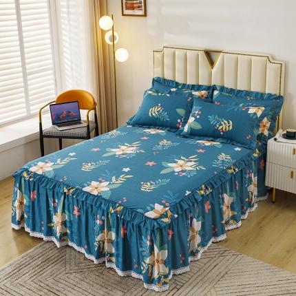 91家纺网 家纺一手货源 找家纺 （总）纽缦 2021新款上下边纯棉床裙