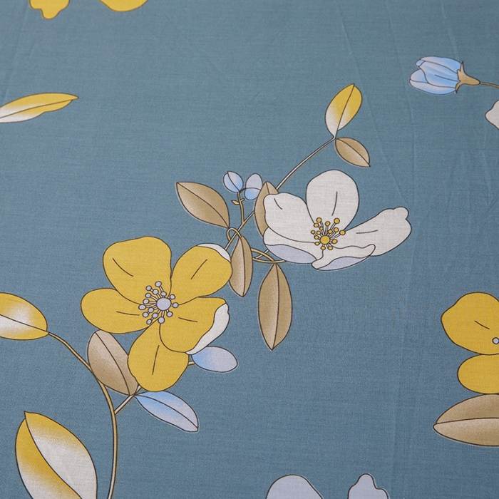 91家纺网 家纺一手货源 找家纺 纽缦 2021新款上下边纯棉床裙 淡香伊人