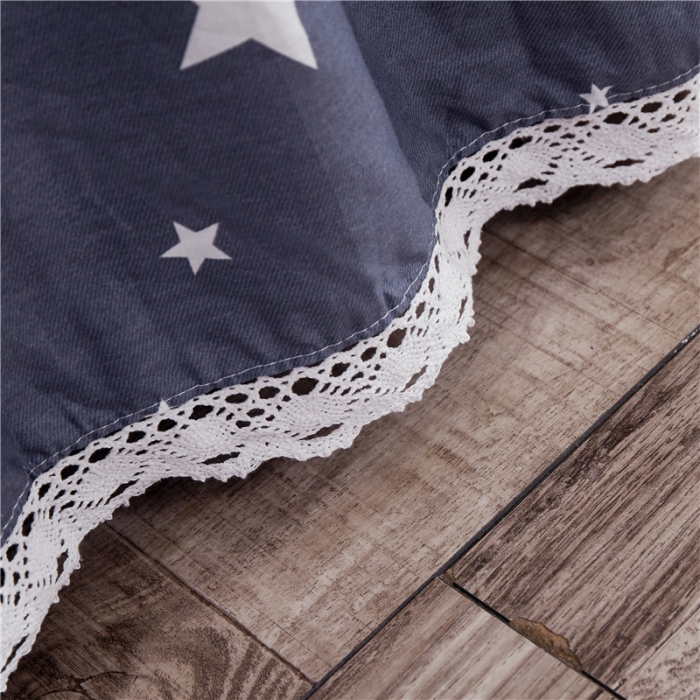 91家纺网 家纺一手货源 找家纺 纽缦 2021新款上下边纯棉床裙 魔力时代