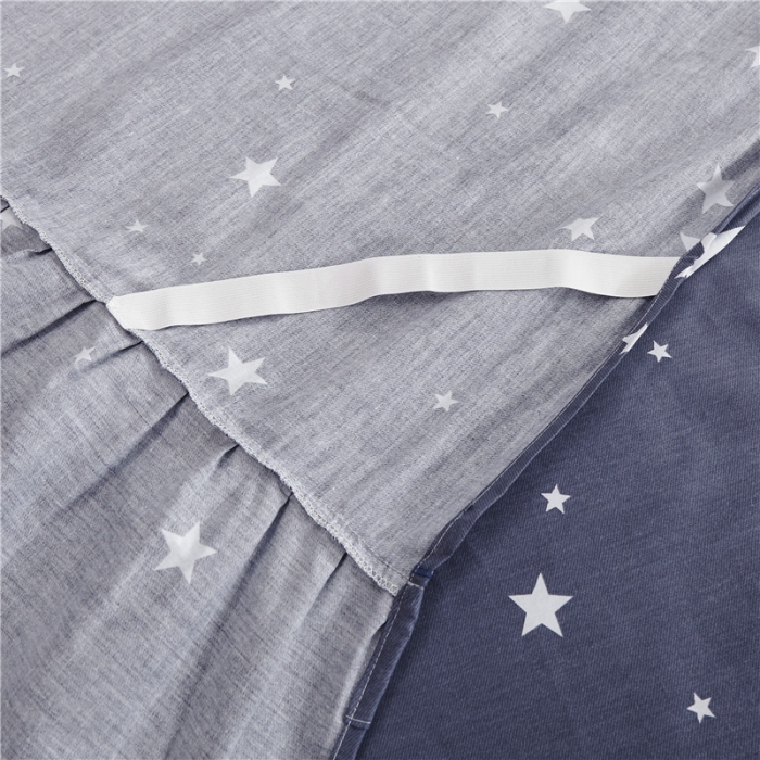 91家纺网 家纺一手货源 找家纺 纽缦 2021新款上下边纯棉床裙 魔力时代