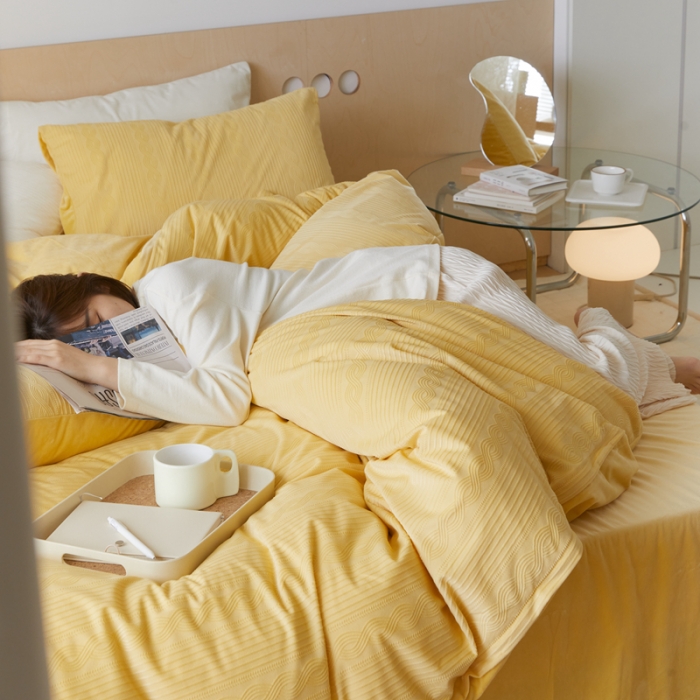 91家纺网 家纺一手货源 找家纺 （总）梦享生活家居 2021新款麻花丽丝绒四件套