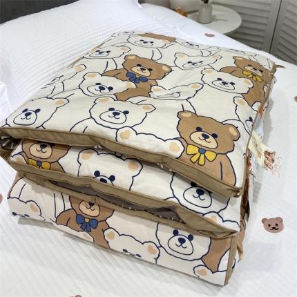 91家纺网 家纺一手货源 找家纺 总桂雅居2021新款秋冬60s长绒棉A+桑蚕丝鲜豆蛋白儿童被