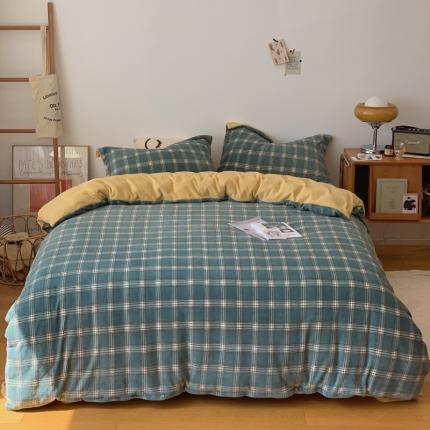 91家纺网 家纺一手货源 找家纺 （总）时年家纺 2021新款牛奶绒印花系列四件套