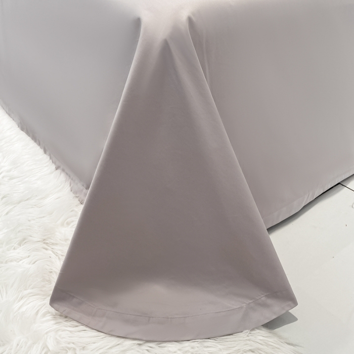 91家纺网 家纺一手货源 找家纺 品家居 2021新款180S全棉澳棉刺绣四件套-恬梦 粉灰