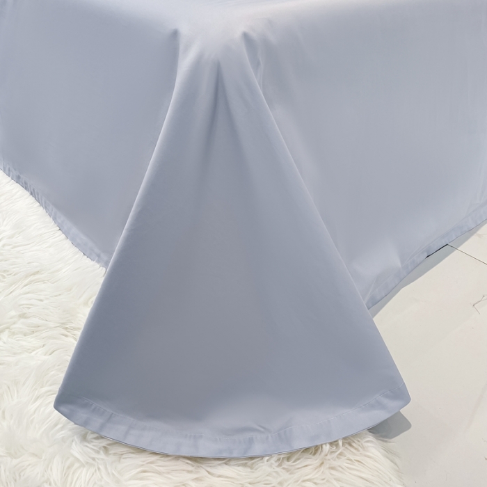 91家纺网 家纺一手货源 找家纺 品家居 2021新款180S全棉澳棉刺绣四件套-恬梦 蓝