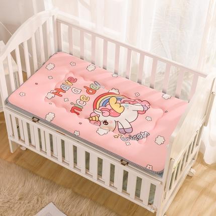 91家纺网 家纺一手货源 找家纺 嗨生活 2021新款数码印花水晶绒床垫 独角兽