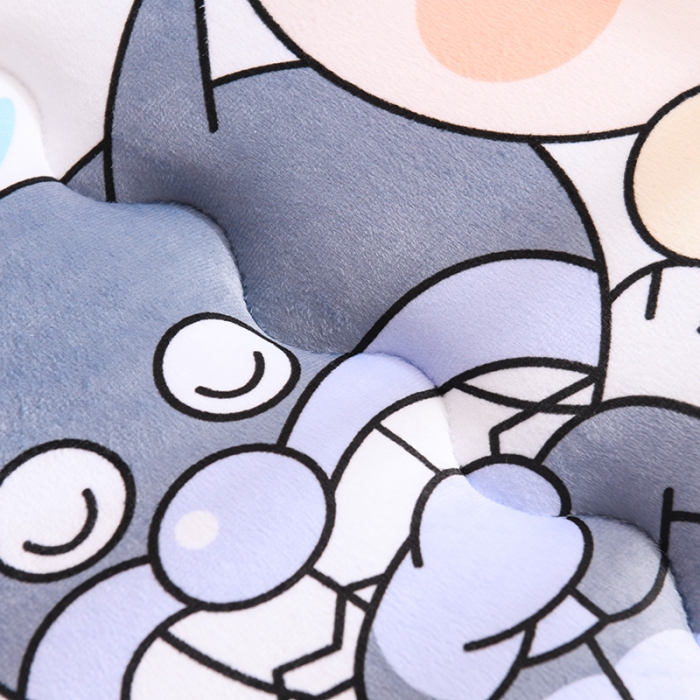 91家纺网 家纺一手货源 找家纺 嗨生活 2021新款数码印花水晶绒床垫 可爱面包