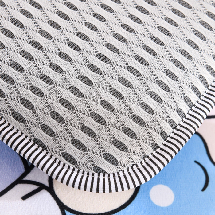 91家纺网 家纺一手货源 找家纺 嗨生活 2021新款数码印花水晶绒床垫 可爱面包