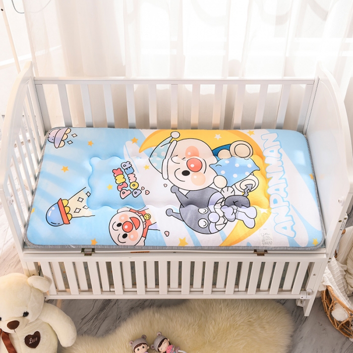 91家纺网 家纺一手货源 找家纺 嗨生活 2021新款数码印花水晶绒床垫 可爱面包