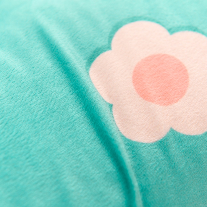 91家纺网 家纺一手货源 找家纺 嗨生活 2021新款数码印花水晶绒床垫 可爱小信鸽