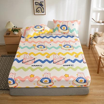 91家纺网 家纺一手货源 找家纺 （总）茉夕家纺 2021新款全棉印花床笠