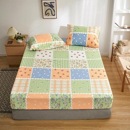 91家纺网 家纺一手货源 找家纺 （总）茉夕家纺 2021新款全棉印花床笠