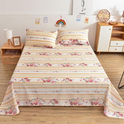 91家纺网 家纺一手货源 找家纺 （总）茉夕家纺 2021新款全棉印花床单