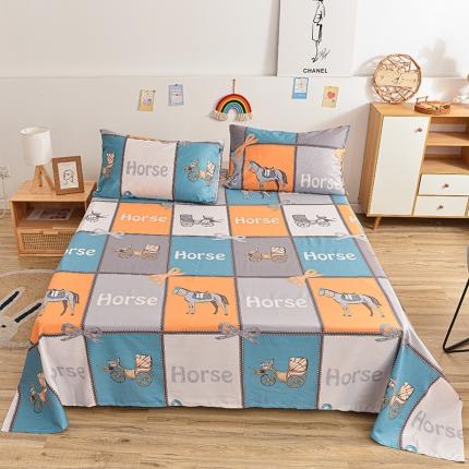 91家纺网 家纺一手货源 找家纺 （总）茉夕家纺 2021新款全棉印花床单