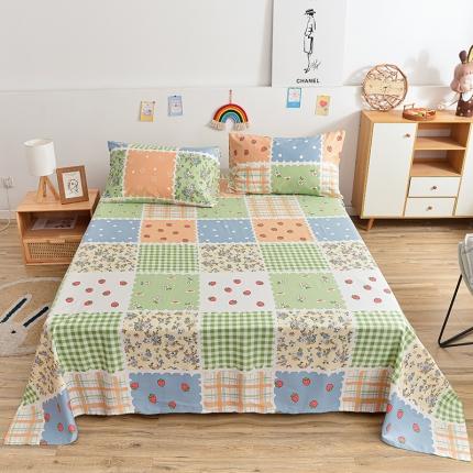 91家纺网 家纺一手货源 找家纺 （总）茉夕家纺 2021新款全棉印花床单