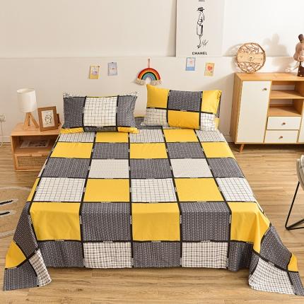 91家纺网 家纺一手货源 找家纺 （总）茉夕家纺 2021新款全棉印花床单