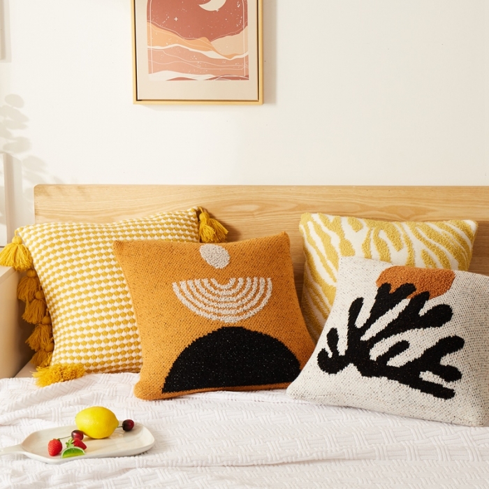 91家纺网 家纺一手货源 找家纺 （总）918拾朵 2021新款北欧图纹组合系列抱枕