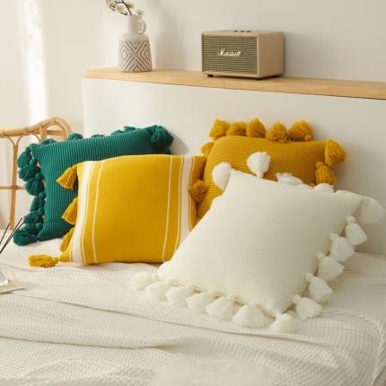 91家纺网 家纺一手货源 找家纺 （总）918拾朵 2021新款灯笼流苏抱枕