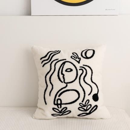 91家纺网 家纺一手货源 找家纺 （总）918拾朵 2021新款罗拉毛巾绣抱枕