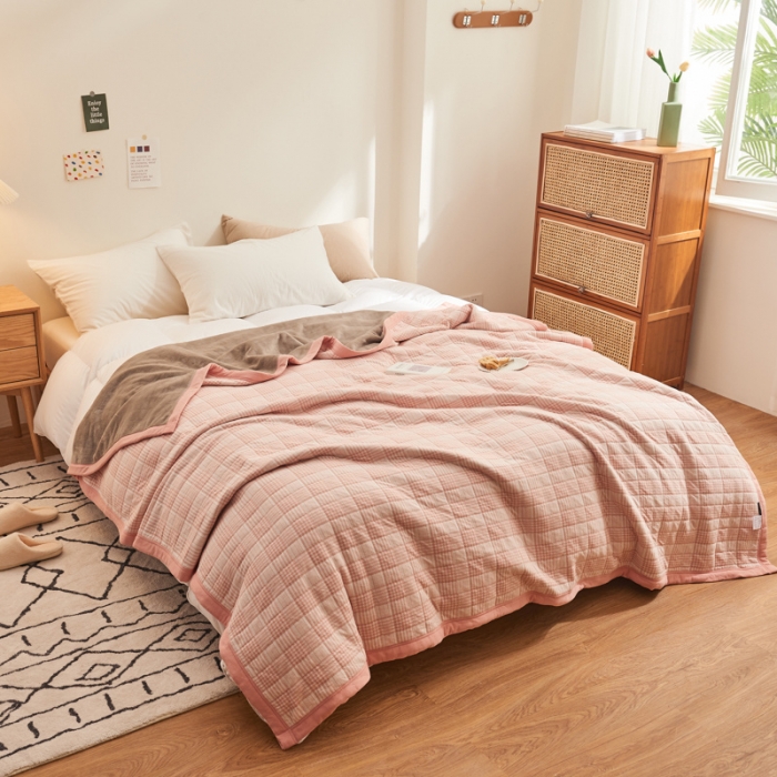 91家纺网 家纺一手货源 找家纺 （总）吾秀 2022 A类多功能棉绒毯 全棉毯子牛奶绒毛毯