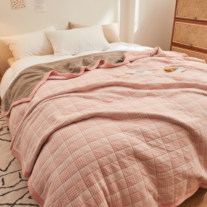 91家纺网 家纺一手货源 找家纺 （总）吾秀 2022 A类多功能棉绒毯 全棉毯子牛奶绒毛毯