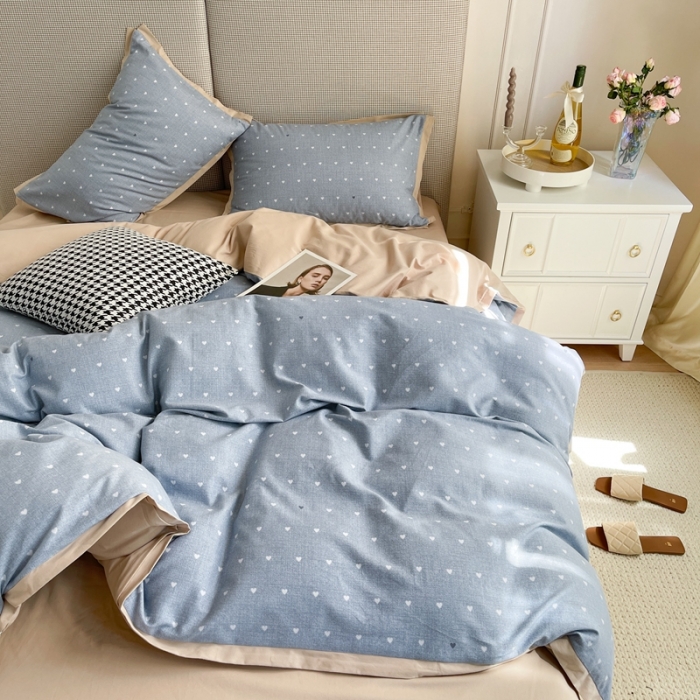 91家纺网 家纺一手货源 找家纺 （总）时年 2021新款全棉生态磨毛飞边款系列四件套