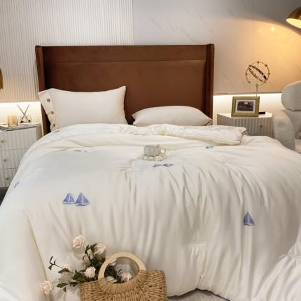 91家纺网 家纺一手货源 找家纺 （总）匠心 2021秋冬新款60支色织提花大豆被