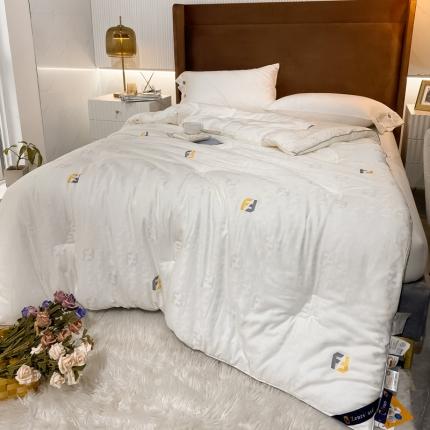 91家纺网 家纺一手货源 找家纺 （总）匠心 2021秋冬新款60支色织提花大豆被