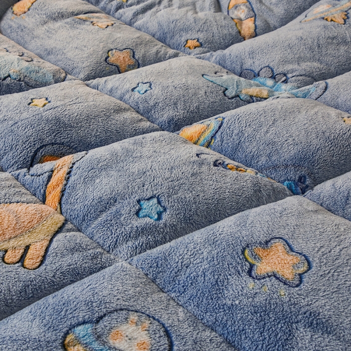 91家纺网 家纺一手货源 找家纺 梦初语 2021加厚保暖雪花绒加羊羔绒冬被子被芯 探险王国