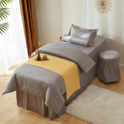 91家纺网 家纺一手货源 找家纺 A+爱家 2021新款美容床罩 左岸-雾霾灰