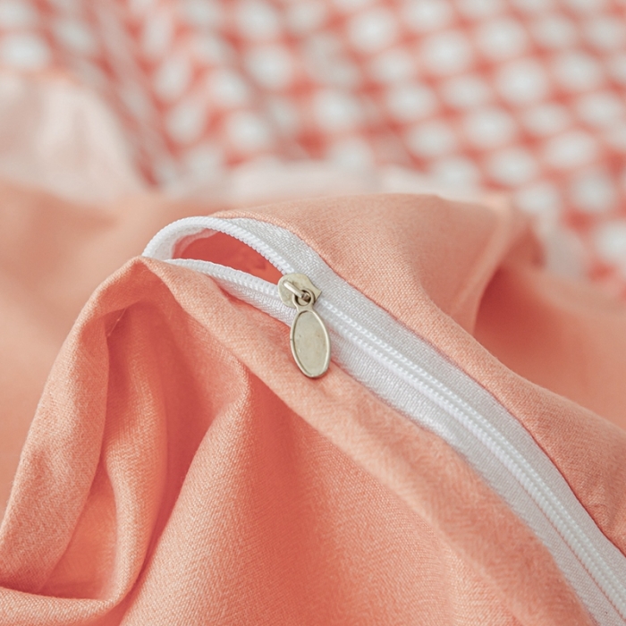 91家纺网 家纺一手货源 找家纺 靓生活 2021新款韩版磨毛四件套 布丁格-甜蜜桔