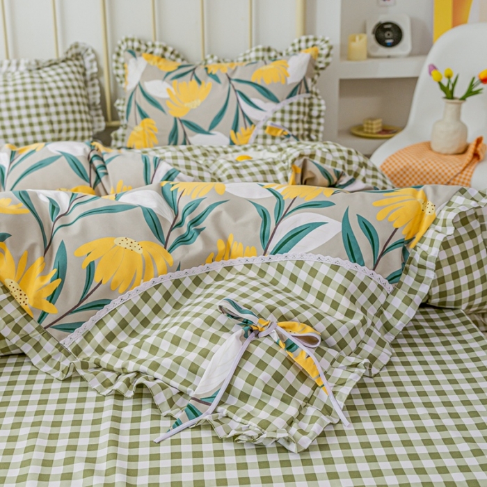 91家纺网 家纺一手货源 找家纺 靓生活 2021新款韩版磨毛四件套 芬芳迷人-绅士灰