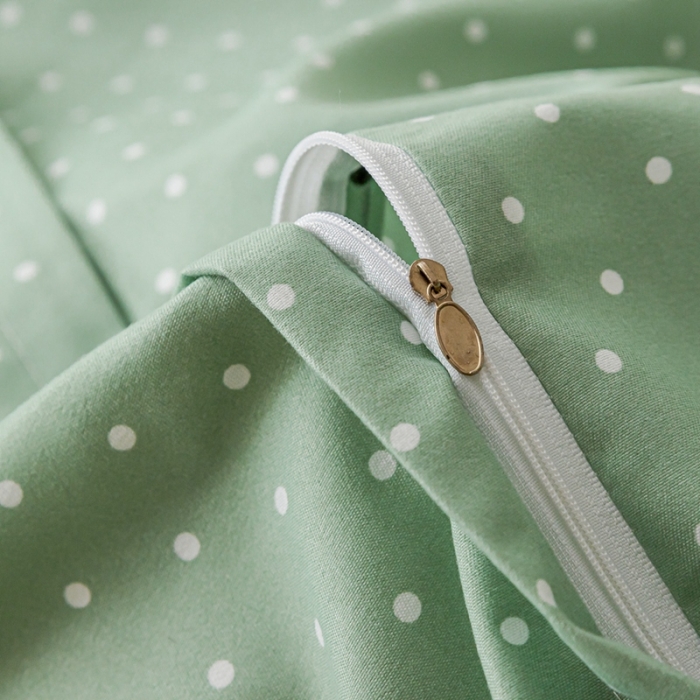 91家纺网 家纺一手货源 找家纺 靓生活 2021新款韩版磨毛四件套 花海畅洋-清新绿