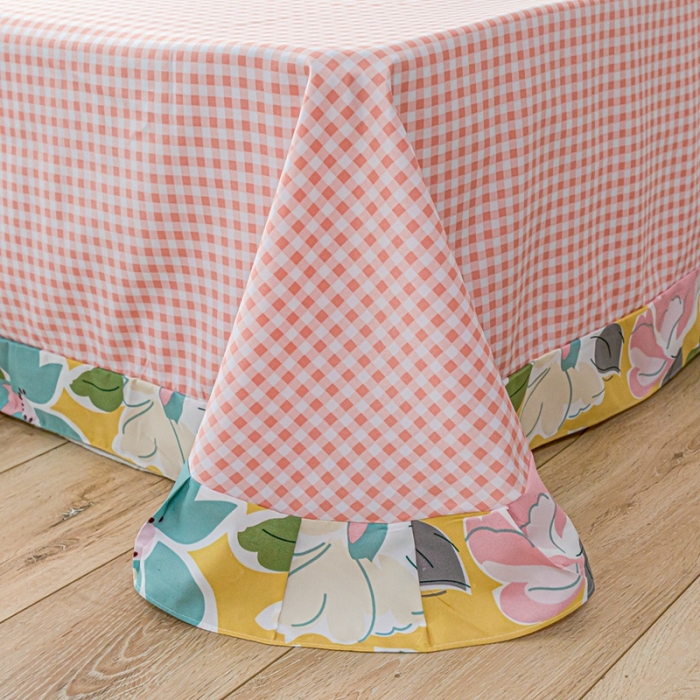 91家纺网 家纺一手货源 找家纺 靓生活 2021新款韩版磨毛四件套 花样爱意-公主粉