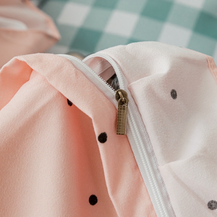 91家纺网 家纺一手货源 找家纺 靓生活 2021新款韩版磨毛四件套 秋雨初晴-清新蓝