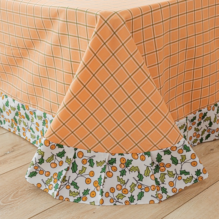 91家纺网 家纺一手货源 找家纺 靓生活 2021新款韩版磨毛四件套 香甜小果-梦幻桔