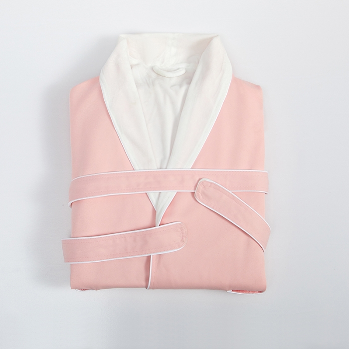 91家纺网 家纺一手货源 找家纺 总 2025酒店宾馆民宿布草套件多色双层浴袍 