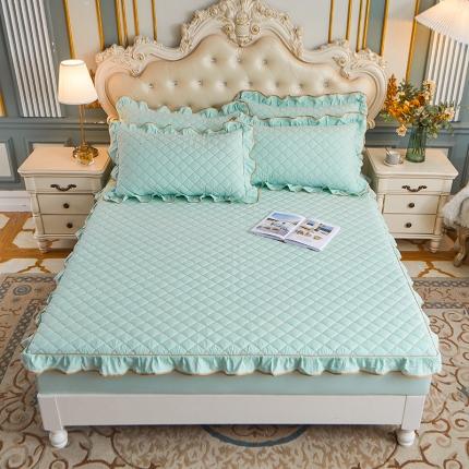 91家纺网 家纺一手货源 找家纺 （总）屹成家纺 2021新款水洗棉花边四季款单床笠