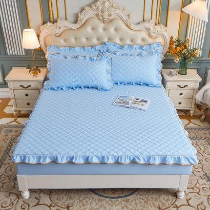 91家纺网 家纺一手货源 找家纺 （总）屹成家纺 2021新款水洗棉花边四季款单床笠