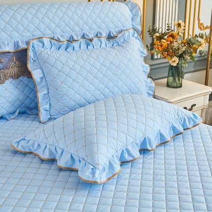 91家纺网 家纺一手货源 找家纺 （总）屹成家纺 2021新款水洗棉花边四季款枕套