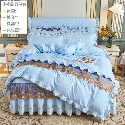 91家纺网 家纺一手货源 找家纺 （总）屹成家纺 2021新款水洗棉花边四季款四件套