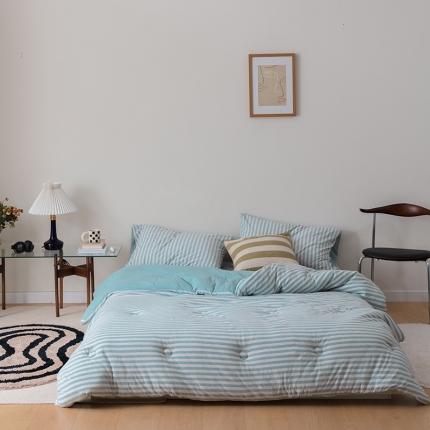 91家纺网 家纺一手货源 找家纺 （总）寐眠 2021新款针织棉春秋被冬被新拍图