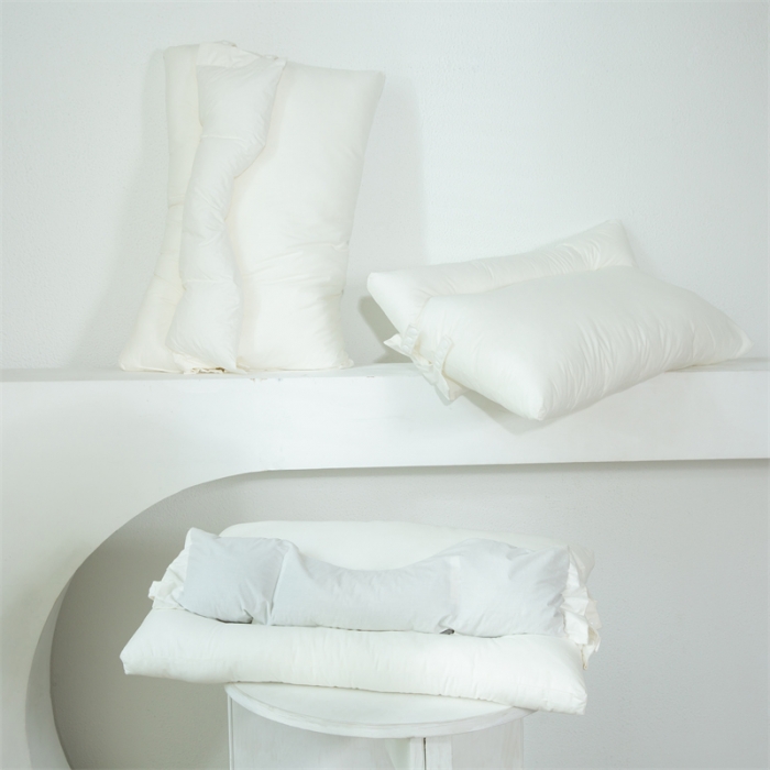 91家纺网 家纺一手货源 找家纺 多点 2021新款竹节枕 整枕 (荞麦 )