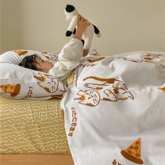 91家纺网 家纺一手货源 找家纺 (总）棉眠 2021新款全棉宠物商店卡通系列四件套