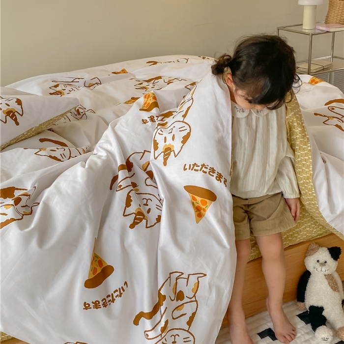 91家纺网 家纺一手货源 找家纺 (总）棉眠 2021新款全棉宠物商店卡通系列四件套