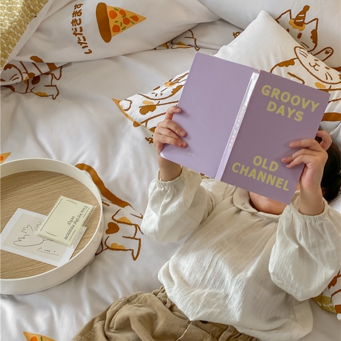 91家纺网 家纺一手货源 找家纺 (总）棉眠 2021新款全棉宠物商店卡通系列四件套