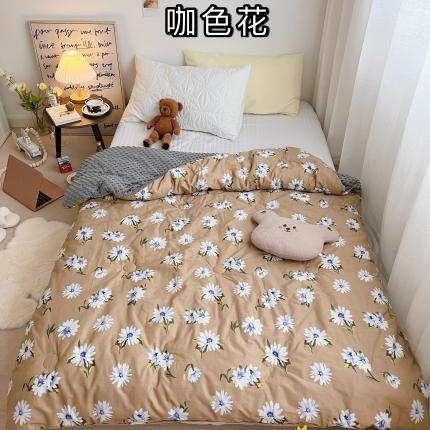 91家纺网 家纺一手货源 找家纺 星期八 2021新韩国超ins进口安抚豆豆冬被子春秋被咖色花