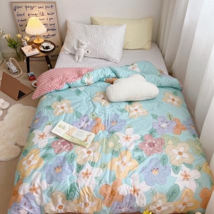 星期八 2021新韩国超ins进口安抚豆豆冬被子春秋被奶油花